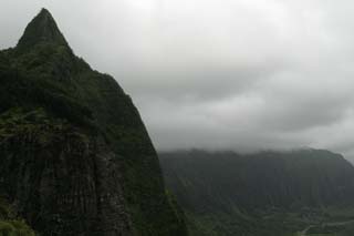 view from the pali lookout, Hawaii