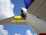 APU Outlet- location of exhaust air from the APU