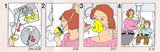 Oxygen Mask Safety Instructions with female demonstrations